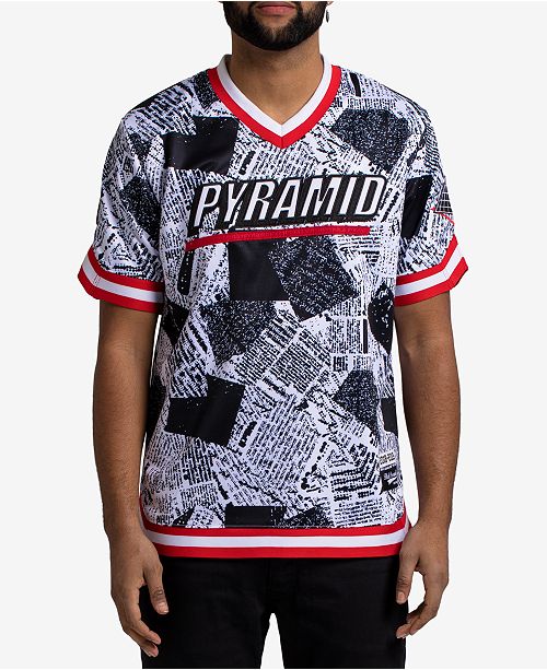 Black Pyramid Men S Newspaper Baseball Jersey Reviews T Shirts Men Macy S