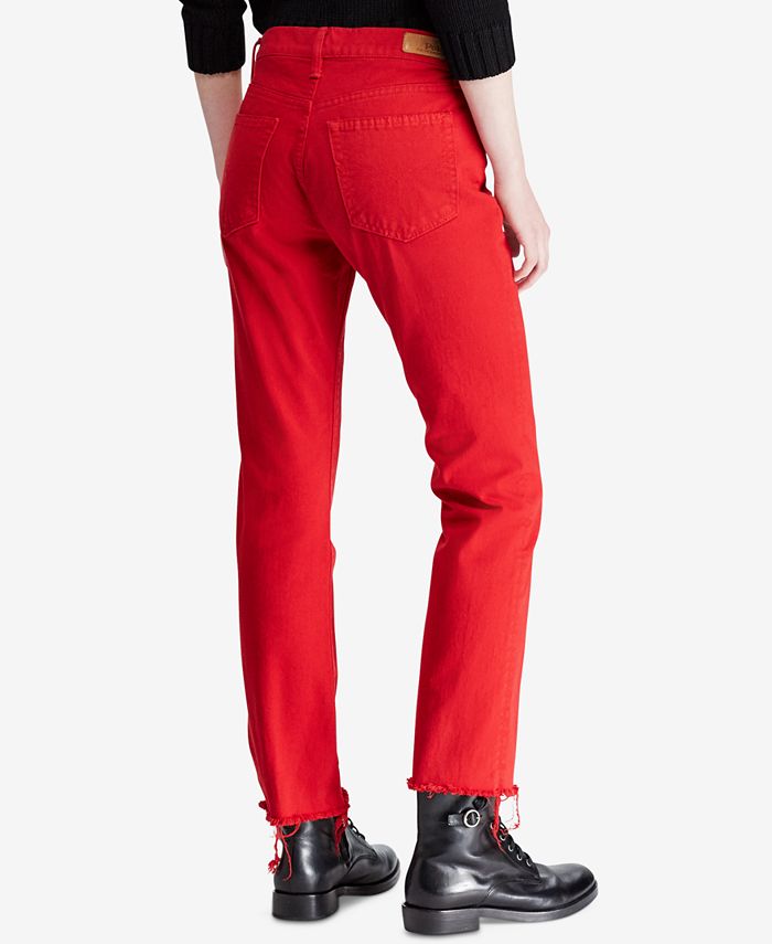 Polo Ralph Lauren Chrystie Kick Flare Crop Jeans - Macy's