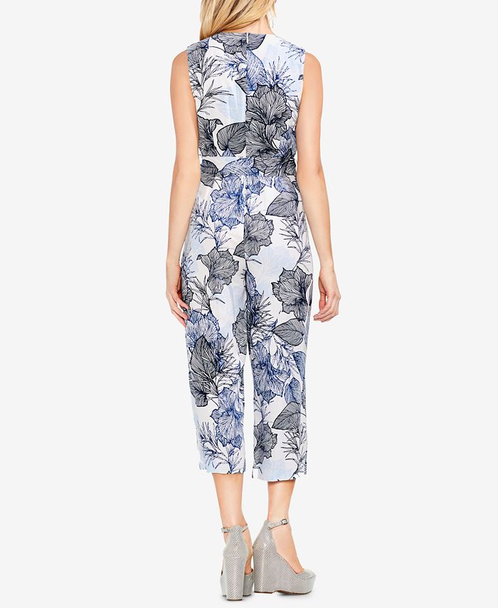 Vince Camuto Women's Belted Cropped Jumpsuit White Size 4 main image 0
