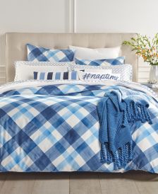 CLOSEOUT! Painted Plaid 3-Pc. Full/Queen Comforter Set, Created for Macy's