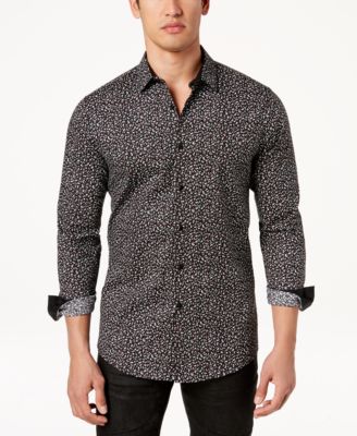 INC International Concepts - Men's Floral Disty-Print Shirt