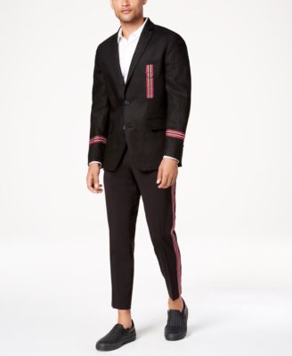 side stripe suit pants