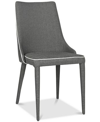 Safavieh - Channing Gray Side Chair (Set Of 2), Quick Ship