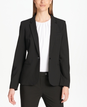 Calvin Klein One-Button Blazer