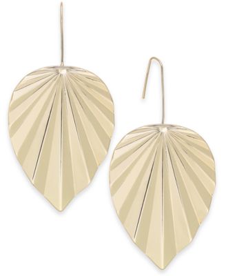 Thalia Sodi - Gold-Tone Palm Leaf Drop Earrings