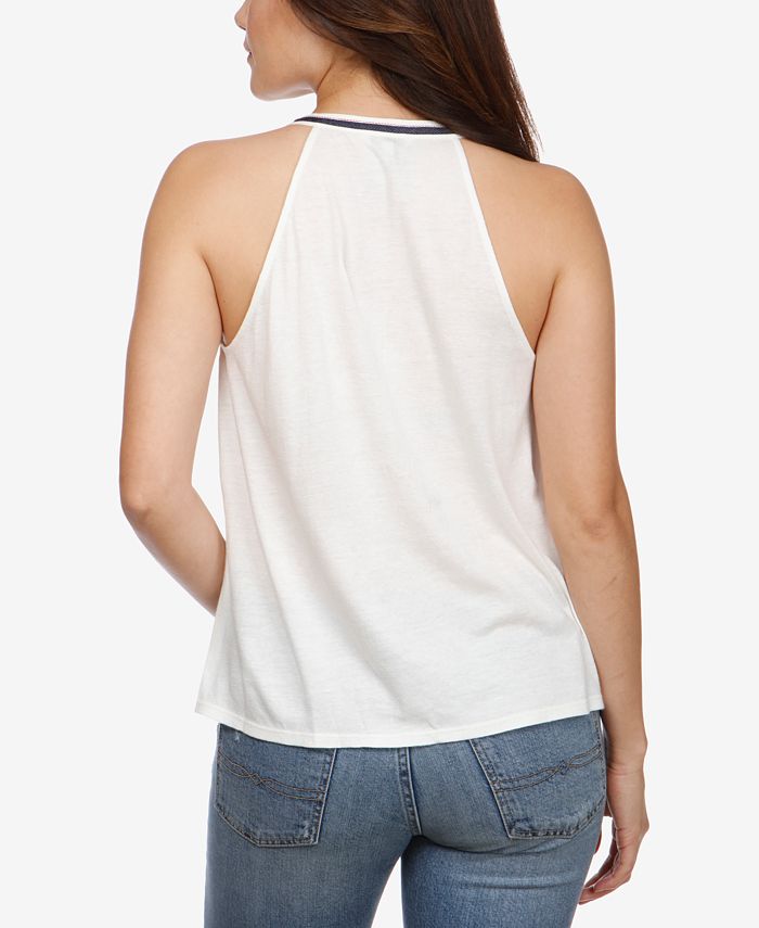 Lucky Brand Embroidered TieNeck Tank Top & Reviews Tops Women Macy's