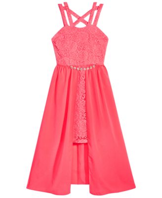 macys pink dresses