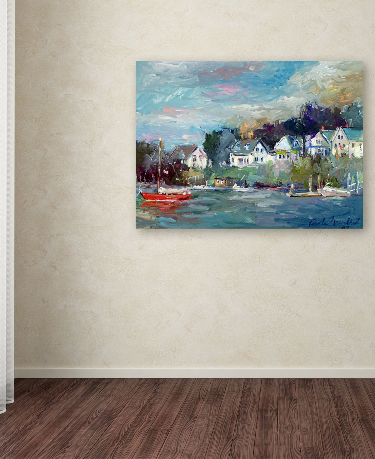 Richard Wallich 'Dock' Canvas Art