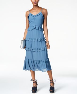 michael kors tiered dress