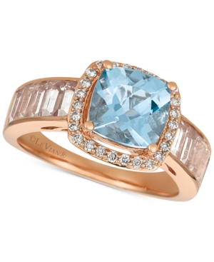 image of Le Vian Multi-Gemstone (2-5/8 ct. t.w.) & Diamond (1/6 ct. t.w.) Ring in 14k Rose Gold
