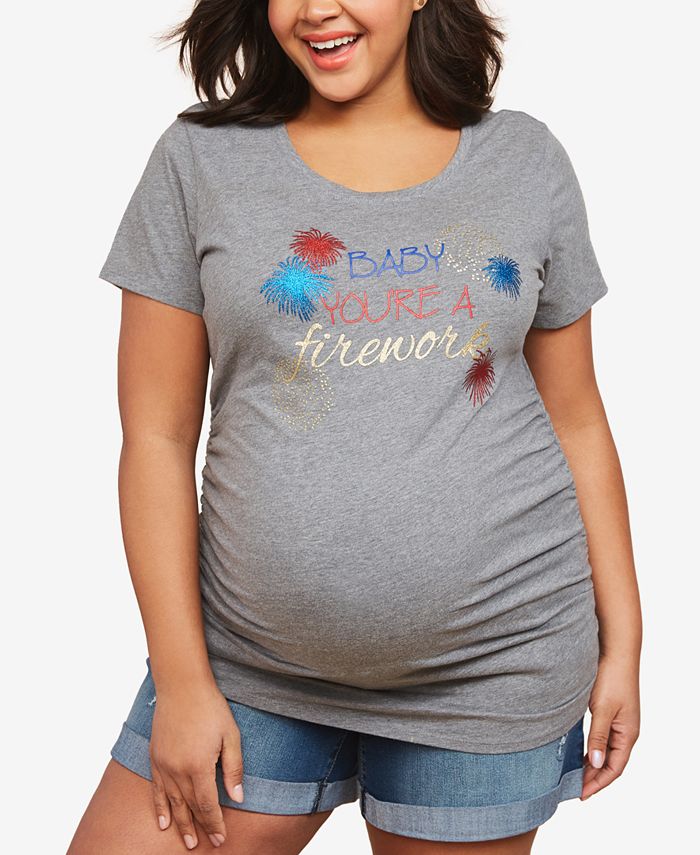Motherhood Maternity Plus Size Baby You're A Firework™ Maternity