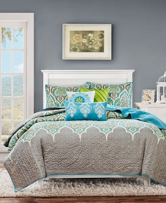 Madison Park Nisha 6Pc. King/California King Coverlet Set & Reviews