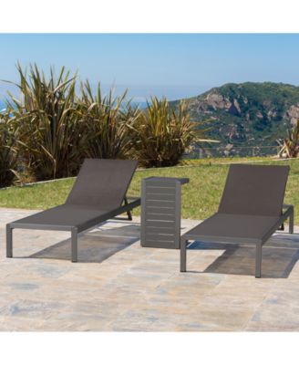 Westlake Outdoor Chaise Lounge and C-Shaped Side Table