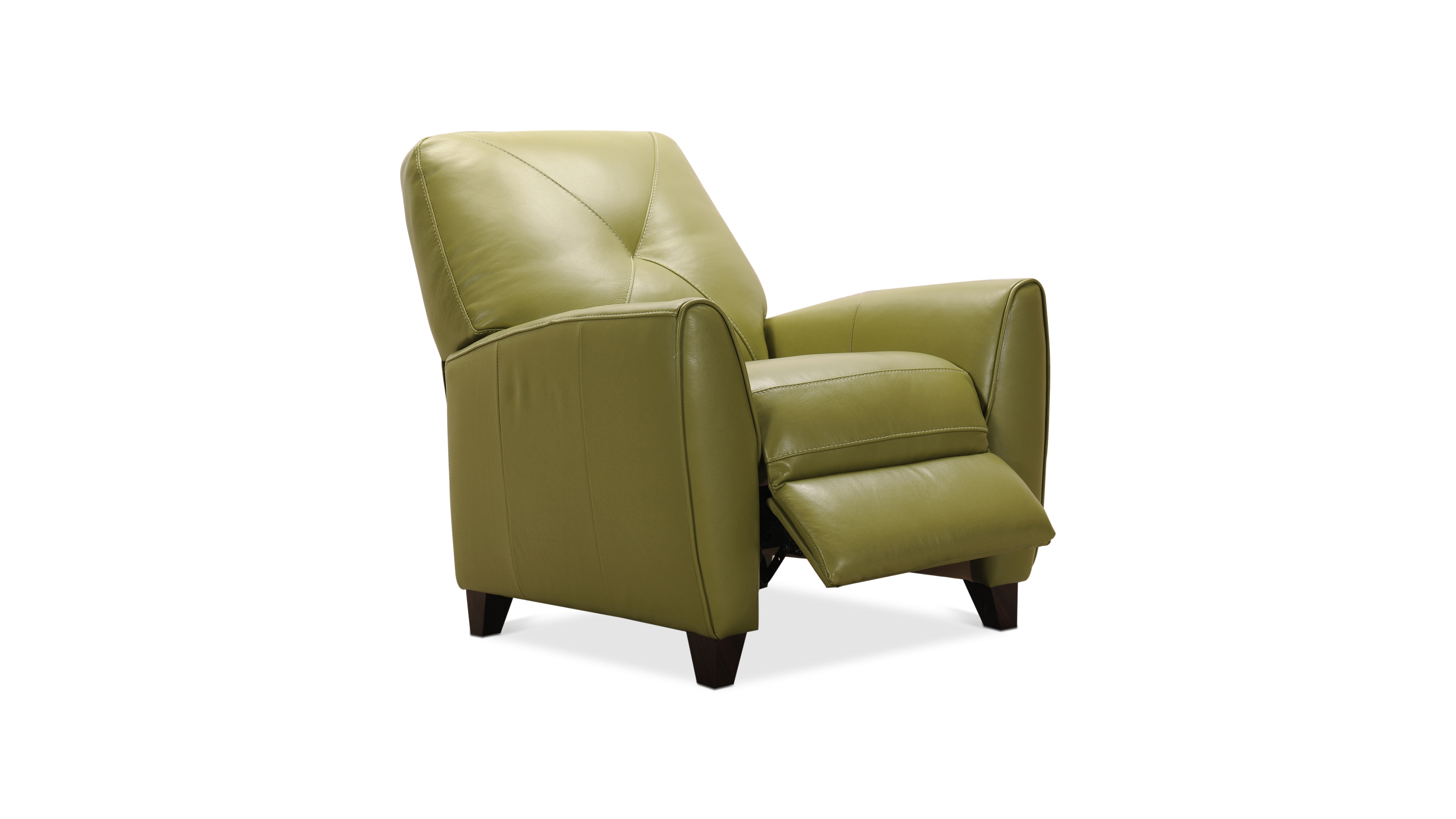 Myia 35" Tufted Leather Pushback Recliner Chair, Created for Macy's