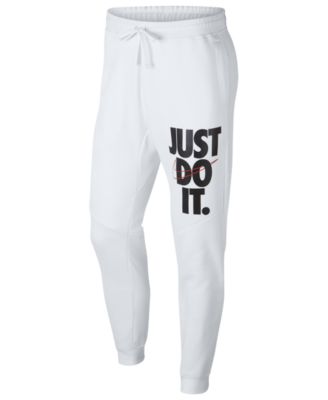 nike mens white joggers