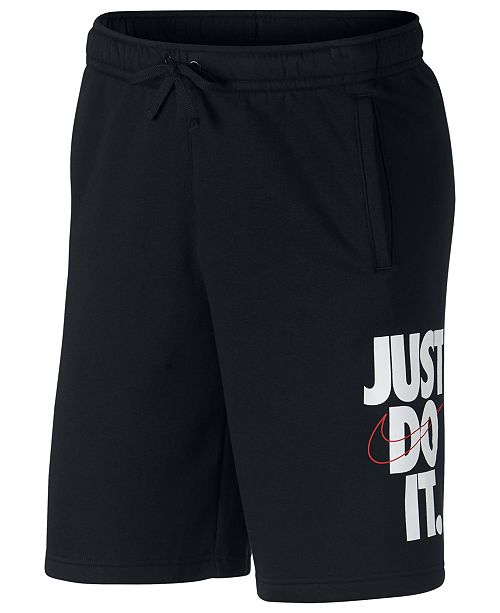 Nike Men's Just Do It Fleece Shorts & Reviews - Shorts - Men - Macy's