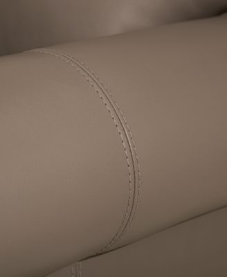 Orid 84" Leather Roll Arm Sofa, Created for Macy's