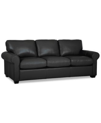 Orid 84" Queen Leather Roll Arm Sleeper