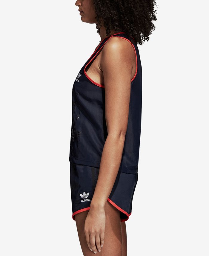 adidas Active Icons Colorblocked Tank Top - Macy's
