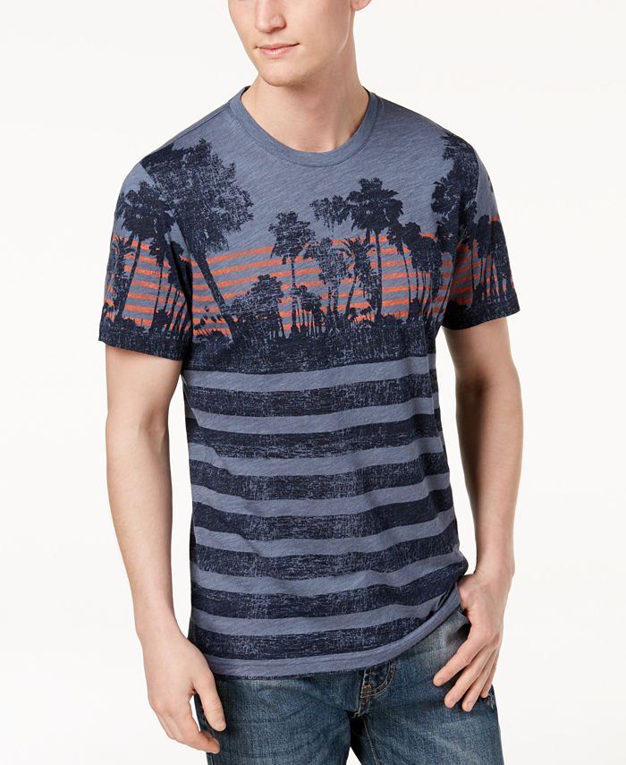 American Rag Men's Palm Striped T-Shirt, Created for Macy's & Reviews ...