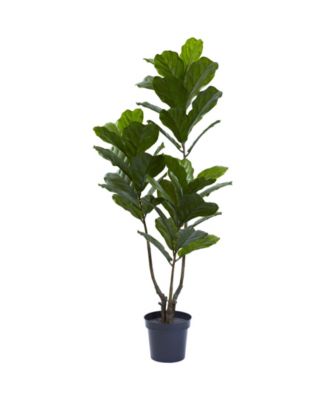 Nearly Natural - 65” Indoor/Outdoor UV-Resistant Artificial Fiddle Leaf Tree