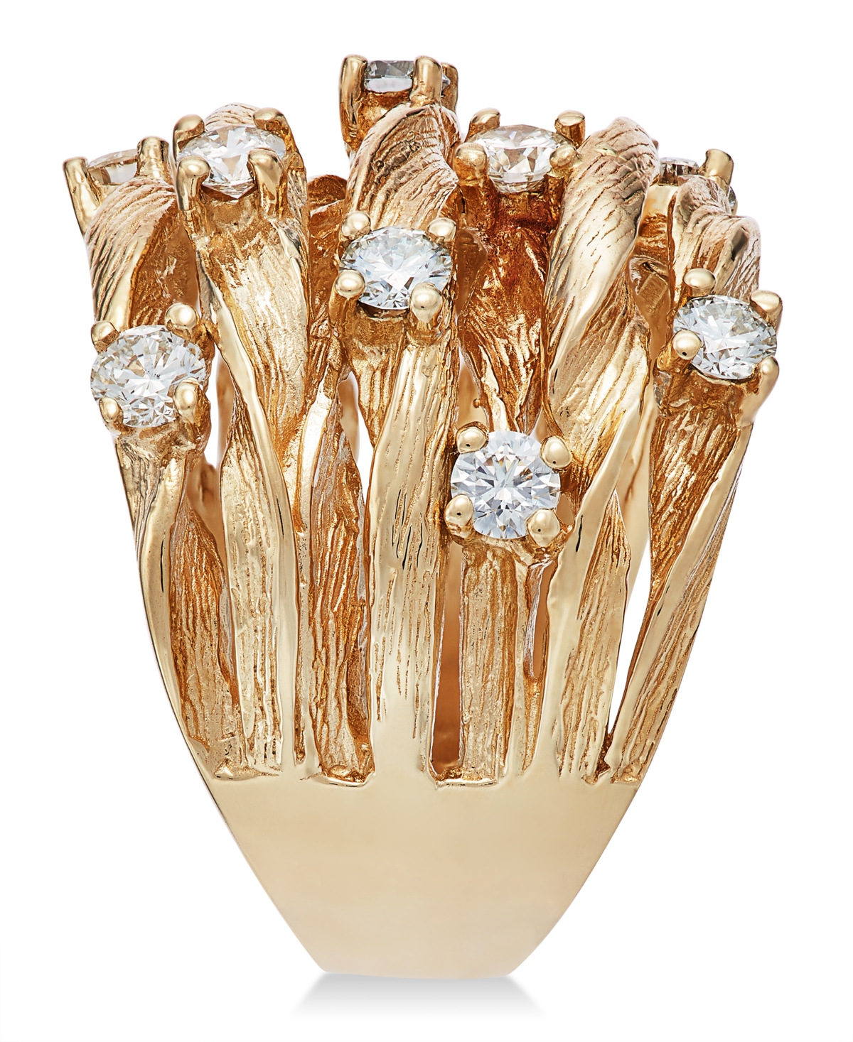 D'Oro by Effy Diamond Woven Ring (1 ct. t.w.) in 14k(Also available in White Gold) - Yellow Gold