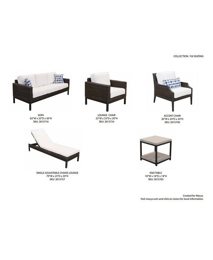 Furniture CLOSEOUT! Fiji Outdoor Collection, with Sunbrella® Cushions