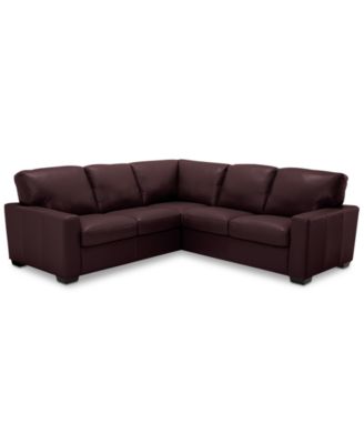 Ennia 2-Pc. Leather Sectional Sofa Created for Macys