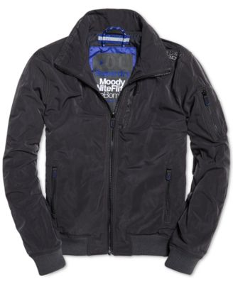 Superdry - Men's Moody Night Flight Bomber Jacket