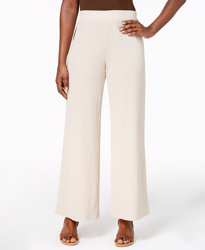 JM Collection Textured Straight-Leg Pants, Created for Macy's - Macy's