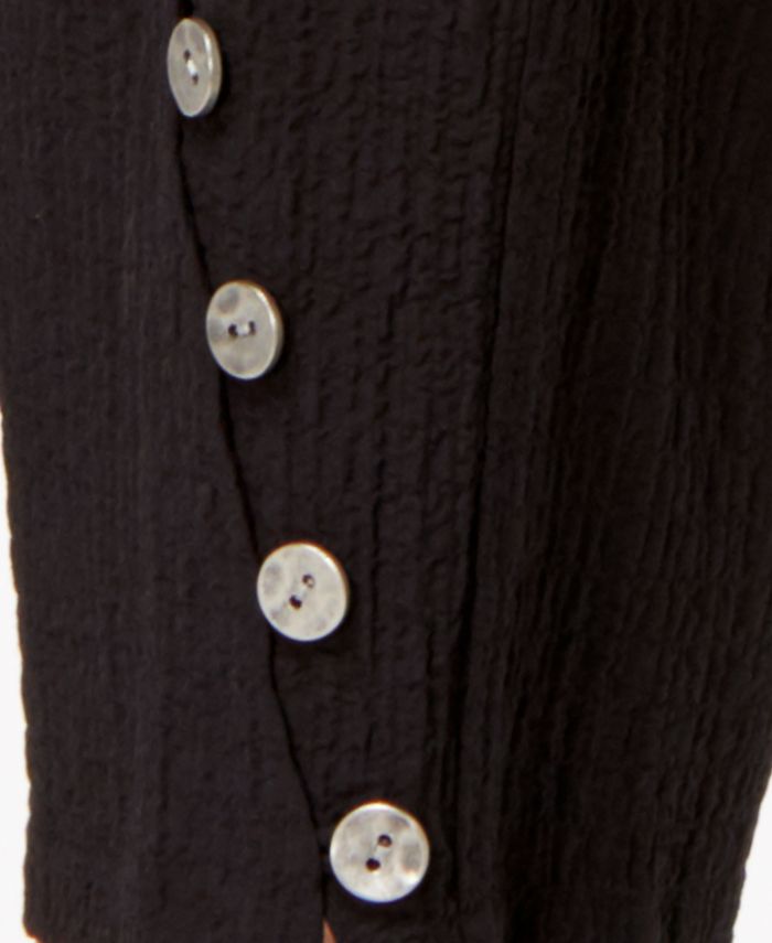 JM Collection Petite Button-Hem Capri Pants, Created for Macy's - Macy's