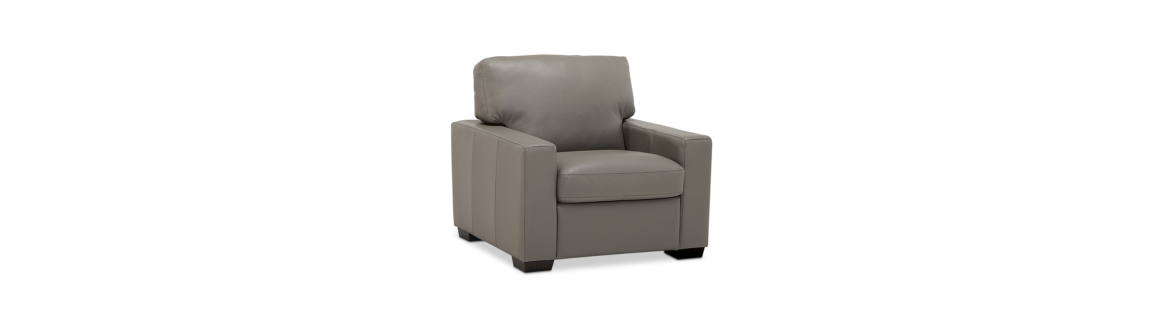 Ennia 36" Leather Armchair, Created for Macy's