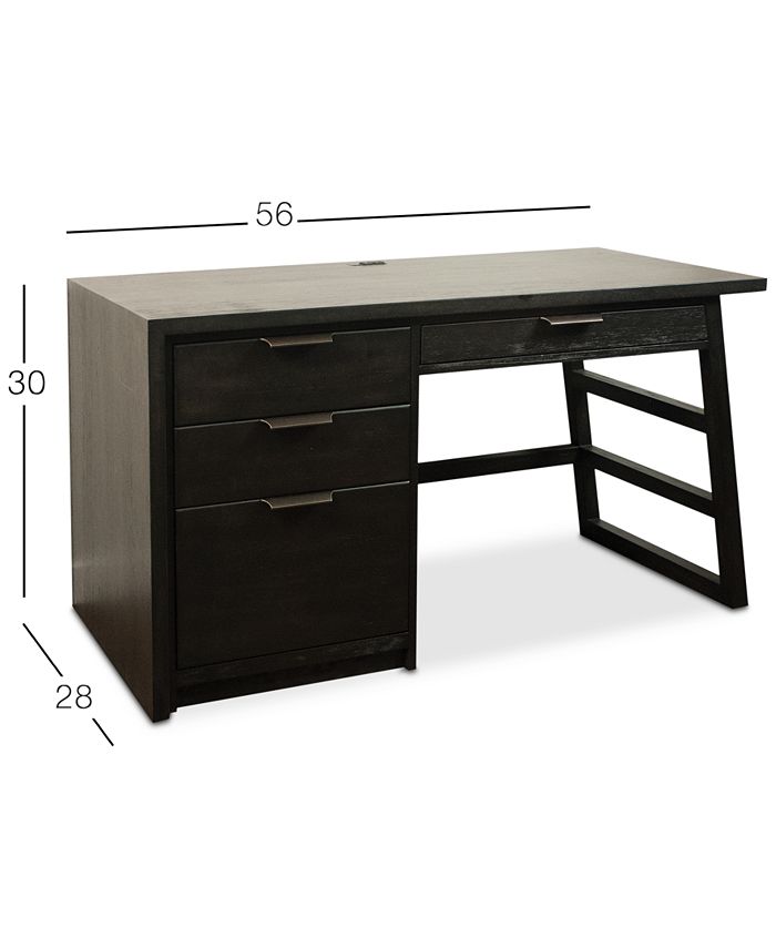 Furniture Ridgeway Home Office Single Pedestal Desk & Reviews
