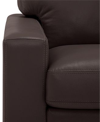 Ennia 82" Leather Queen Sleeper Sofa, Created for Macy's