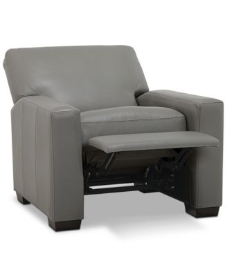 natuzzi group leather pushback recliner