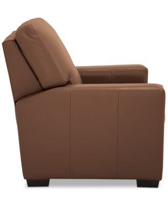 Ennia 36" Leather Pushback Recliner, Created for Macy's