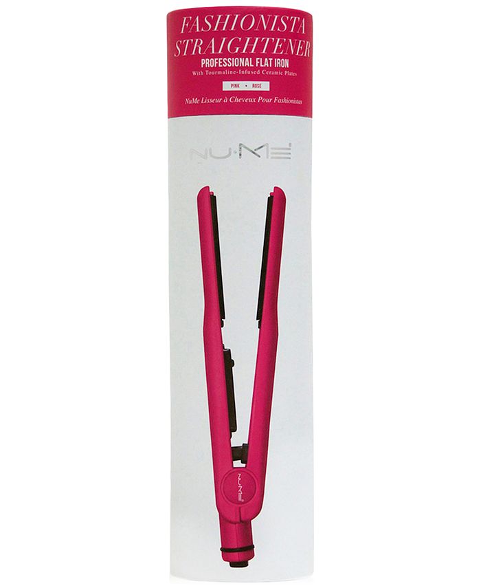 NuMe Fashionista Hair Straightener Pink from PUREBEAUTY Salon Spa Macy s