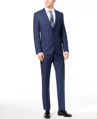 hugo boss birdseye suit