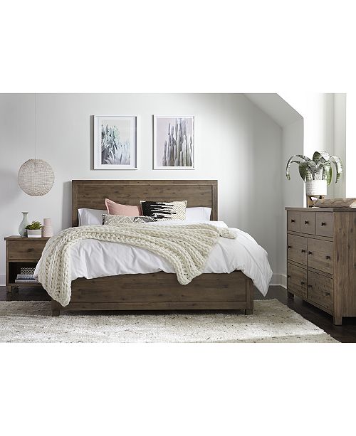 canyon platform bedroom furniture, 3 piece bedroom set, created for macy's,  (queen bed, dresser and nightstand)