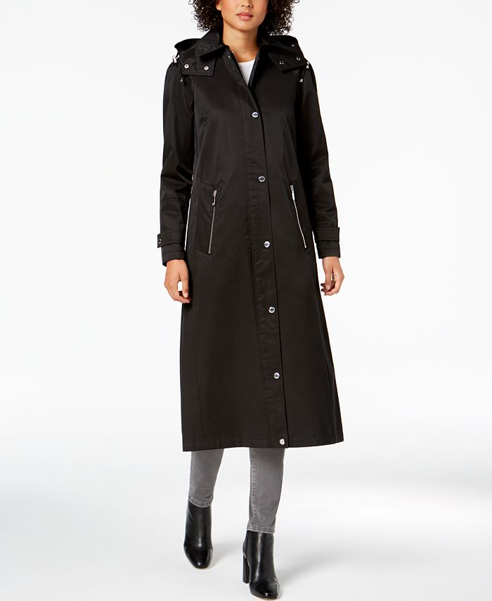 Calvin Klein Hooded ALine Raincoat Macy's