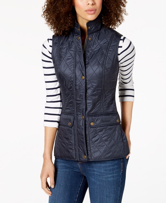 Barbour Quilted Fleece-Lined Vest & Reviews - Coats - Women - Macy's