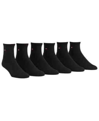 Details about   Tommy Hilfiger 6-Pair Athletic No Show Socks  Black 3440 