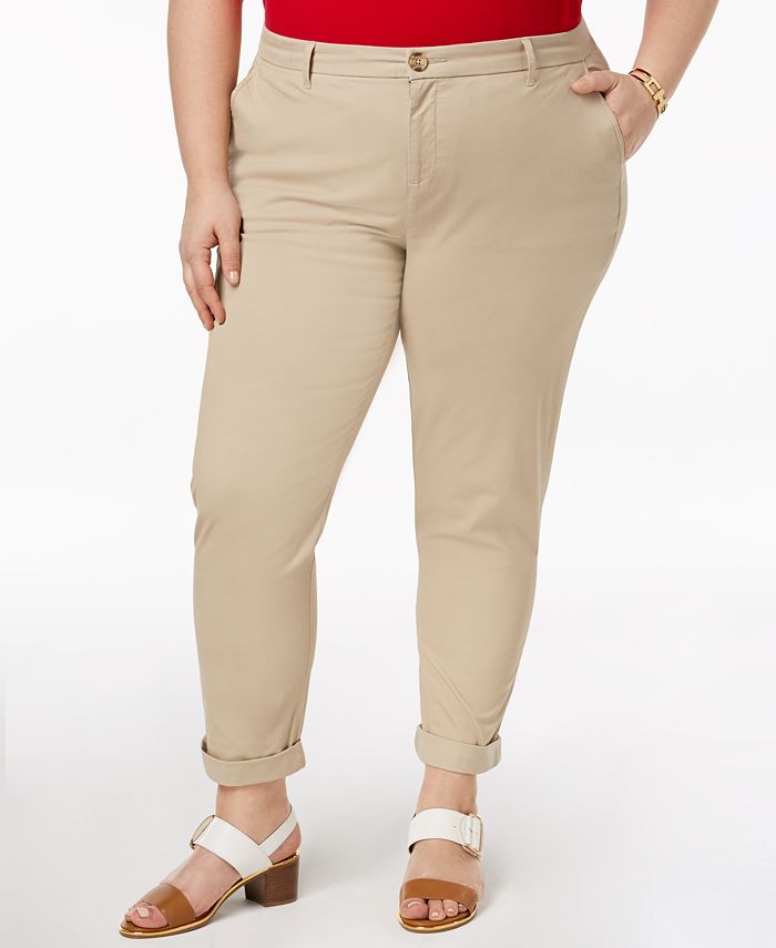 helt bestemt møl Goodwill Tommy Hilfiger Plus Size Hampton Chino Pants, Created for Macy's & Reviews  - Pants & Capris - Plus Sizes - Macy's