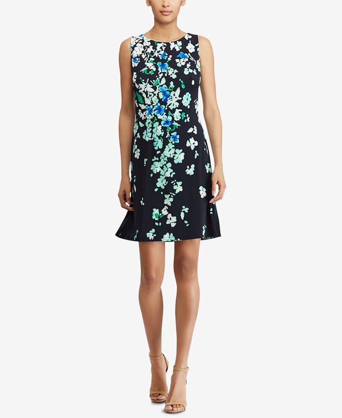 American Living Floral-Print Fit & Flare Dress - Macy's
