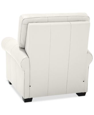 Orid 36" Leather Roll Arm Pushback Recliner, Created for Macy's