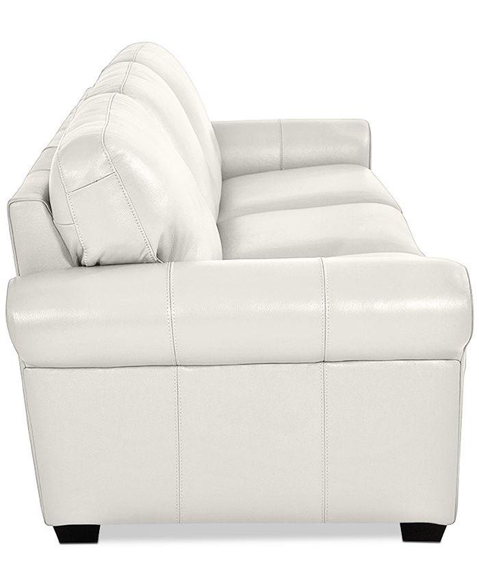 Furniture Orid 84" Leather Roll Arm Sofa, Created for Macy's Macy's