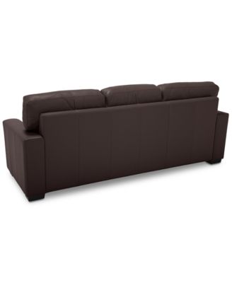 Ennia 82" Leather Sofa, Created for Macy's
