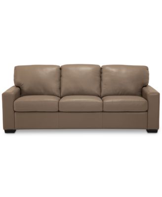 Ennia 82" Leather Sofa, Created for Macy's