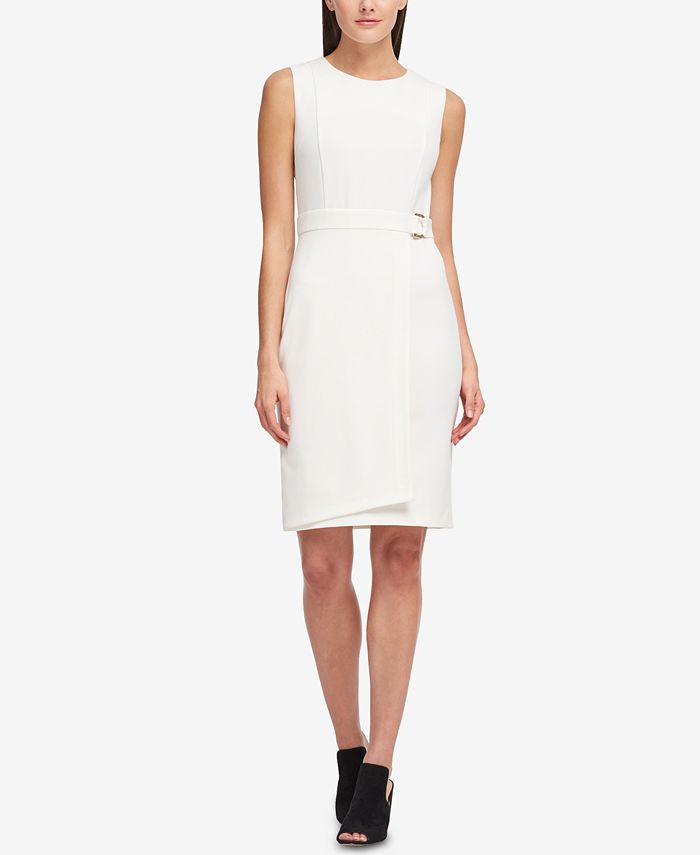 DKNY Wrap-Skirt Sheath Dress, Created for Macy's - Macy's