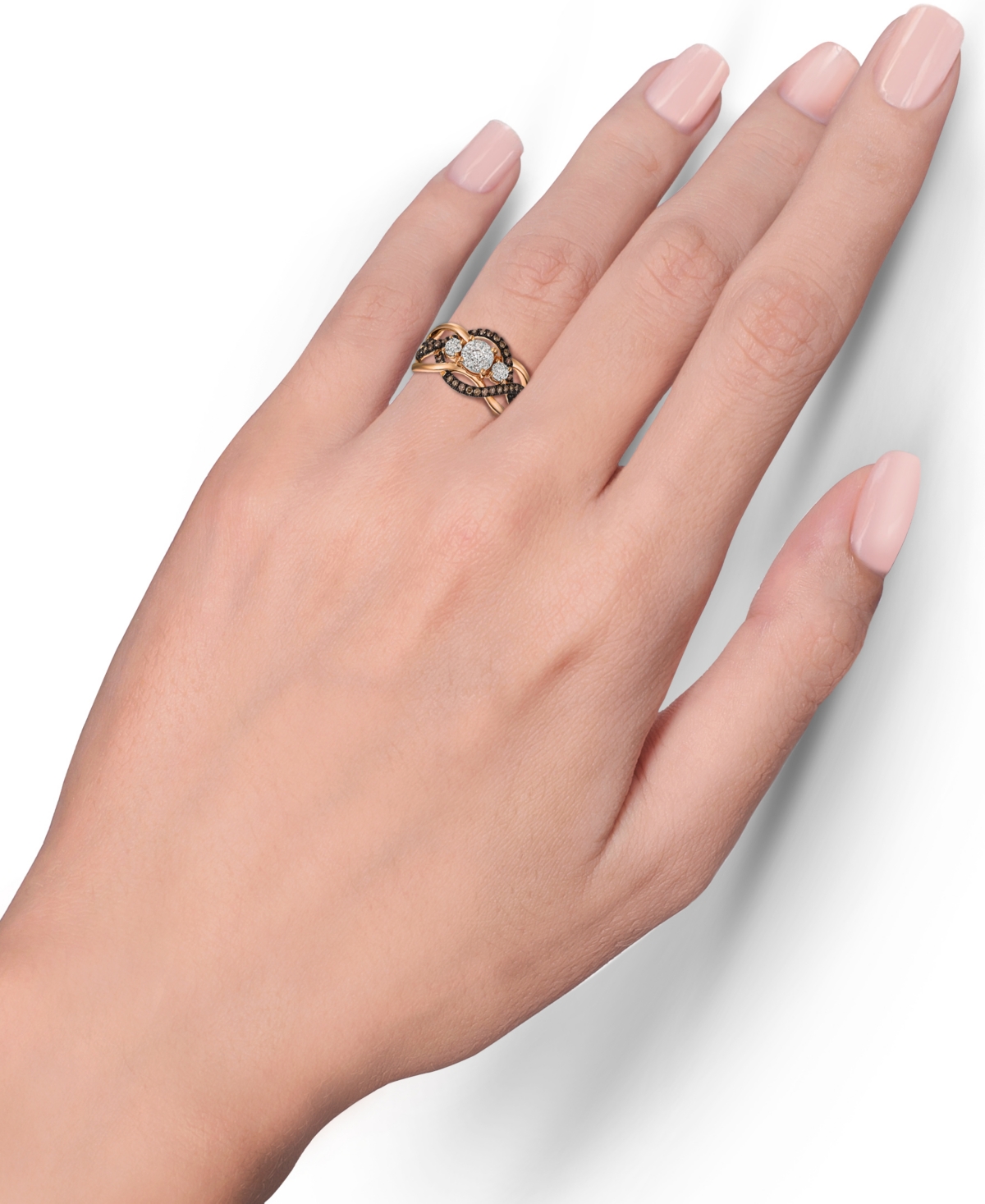 Le Vian Chocolatier Diamond Ring (3/8 ct. t.w.) in 14k(Also Available in Two-Tone White & Yellow Gold or White Gold) - Rose Gold